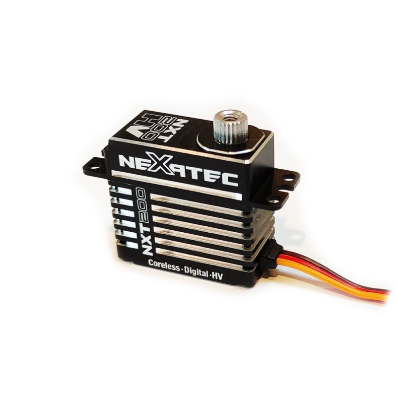 Pack de 4x Nexatec NXT 200-HV servo (23.4g, 15,1kg/cm, 0,10sec/60°) - FLASH RC