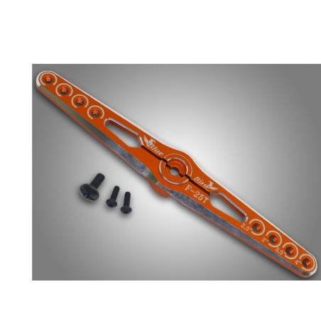 ALU Double 102MM 25T Orange Servo Horn BLUE BIRD - FLASH RC