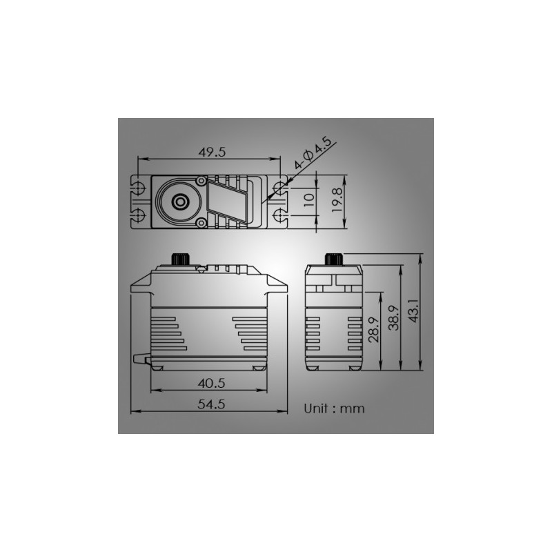 Blue Bird Servo BMS-3310 28.3Kg 0.09s 66g