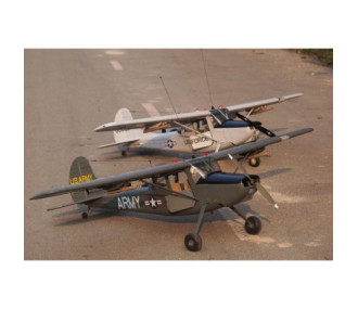 Avion VQ model L-19 Cessna Bird Dog grey U.S Version 1.70m - FLASH RC