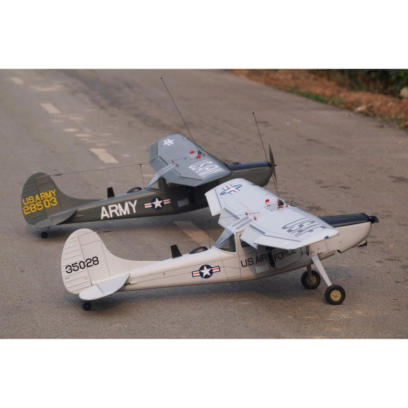 Aircraft VQ model L-19 Cessna Bird Dog grey U.S Version 1.70mFLASH RC
