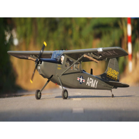 Avion VQ model L-19 Cessna Bird Dog grey U.S Version 1.70m - FLASH RC