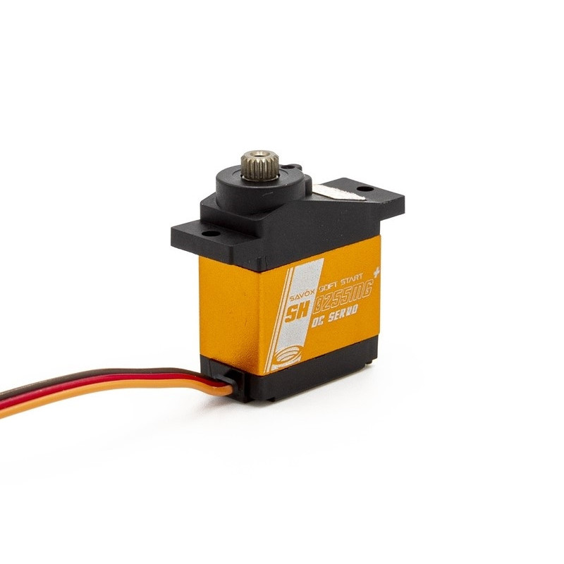 Servo numérique micro Savox SH-0255MG+ (16g, 3.9kg.cm, 0.13s/60°) - FLASH RC