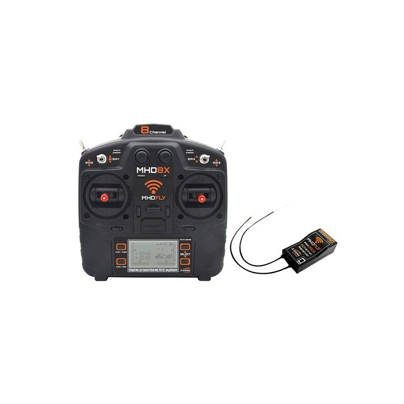 8-channel radio transmitter MHD8X with 8-channel receiver - Mode 1