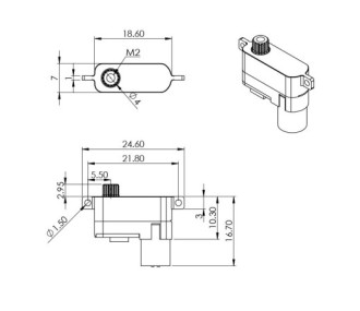 Servo digitale Micro Mks HV70 MG 2