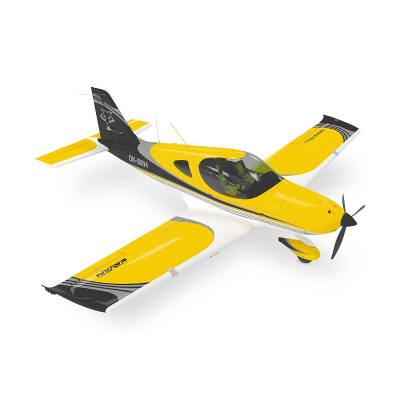 Flugzeug Kavan Bristel B23 1.6m PNP Gelb - FLASH RC
