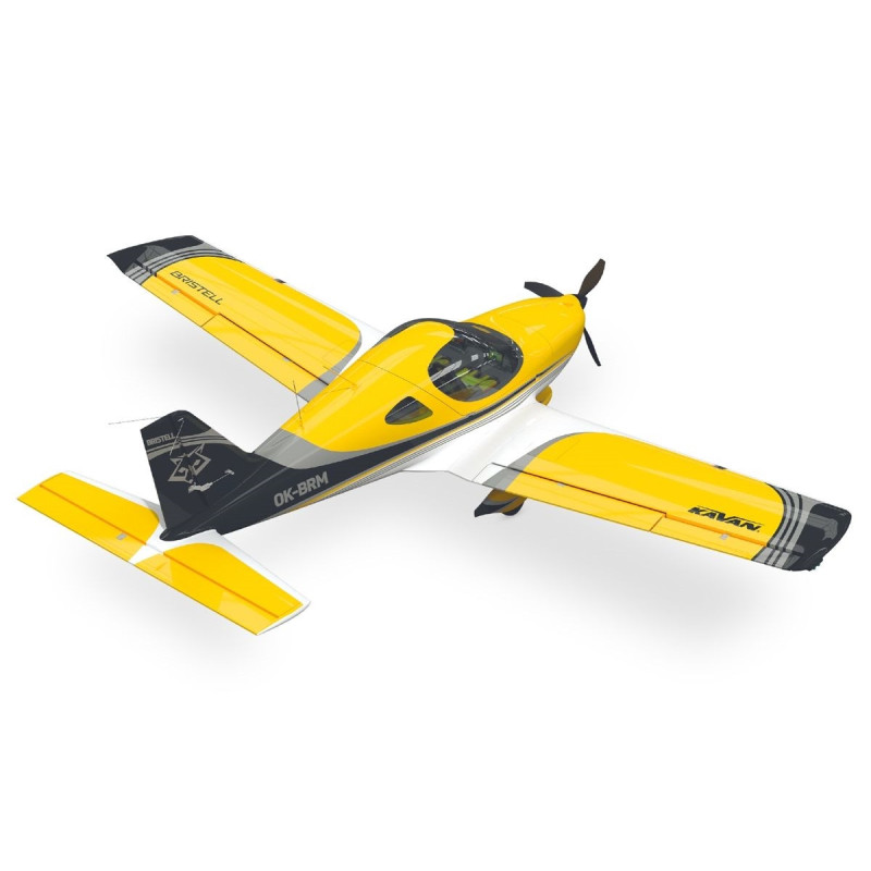 Avion Kavan Bristel B23 1.6m PNP Jaune - FLASH RC
