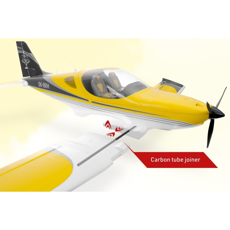 Flugzeug Kavan Bristel B23 1.6m PNP Gelb - FLASH RC