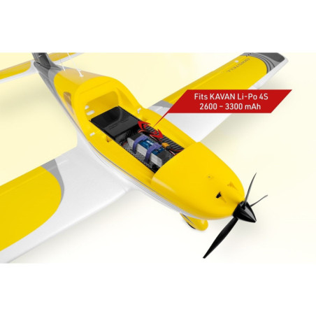 Kavan per aerei Bristel B23 1,6m PNP Giallo - FLASH RC