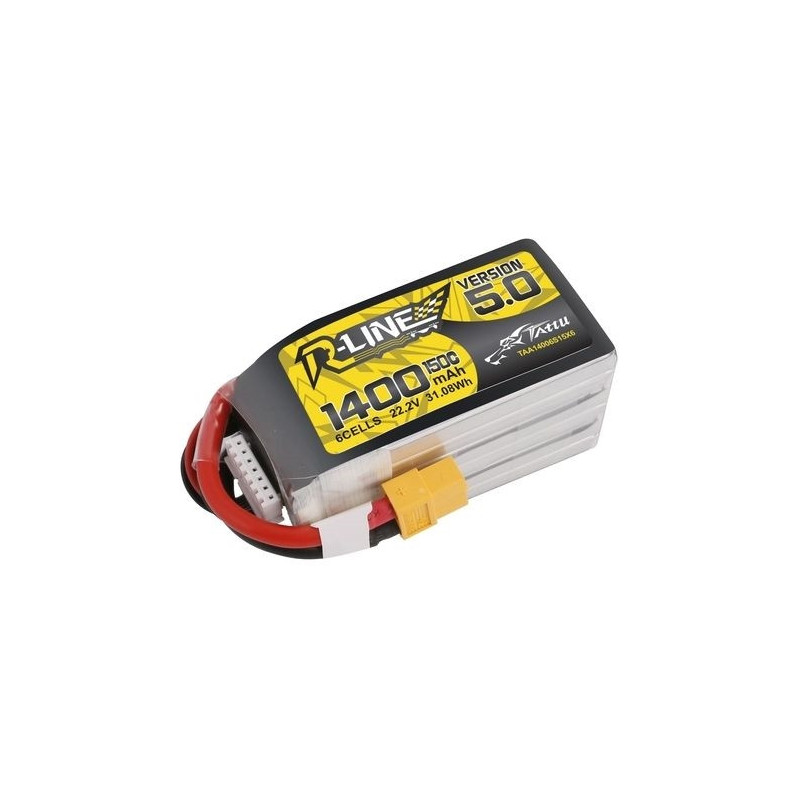 Akku Tattu R-line V5.0 lipo 6S 22.2V 1400mAh 150C Steckdose xt60