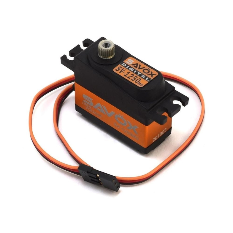 Servo numérique mini Savox SV-1250+MG (30g, 8kg.cm, 0.095s/60°) - FLASH RC