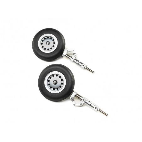 Aircraft Retractable Trains - Main Gear Strut w/Wheel: F-4 Phantom II 80mm EDF - FLASH RC