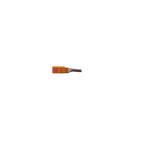CONECTOR HEMBRA NARANJA JR con 30cm de cable 0,15mm2 TY 1
