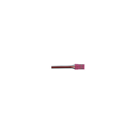 CONNECTEUR SERVO ROSE JR avec 30cm de fil 0,15mm2 TY 1 - FLASH RC