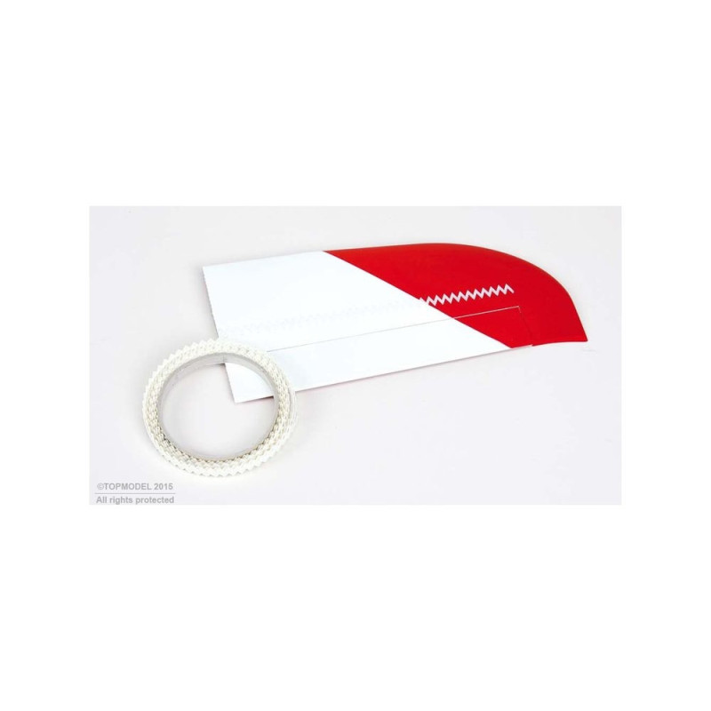 TOPMODEL CINTA TURBULADORA BLANCA rollo 5m
