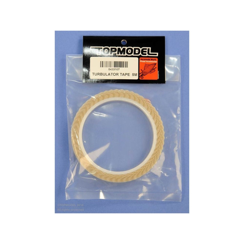 WHITE TURBULATOR TAPE TOPMODEL 5m roll