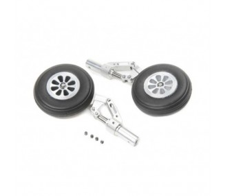 Aircraft Retractable Trains - Main Struts w/Wheels: HAVOC Xe 80mm EDF Sport Jet - FLASH RC