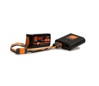 Spektrum Smart S120 G2 charger + 1x Smart 3S 850mAh battery 2