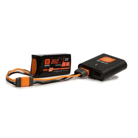 Cargador Spektrum Smart S120 G2 + 1x batería Smart 3S 850mAh