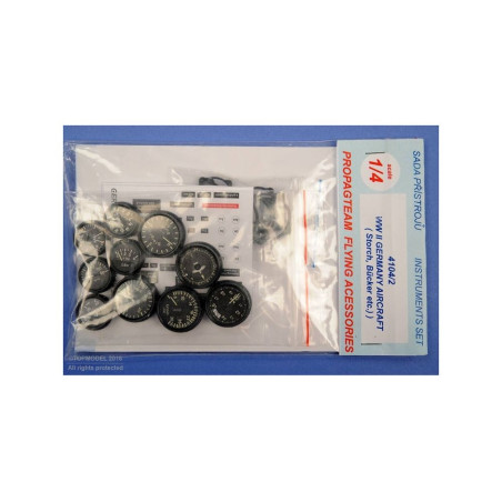 SET D'INSTRUMENTS AVIONS ALLEMANDS STORCH... 1:4 AEROCOCKPIT - FLASH RC