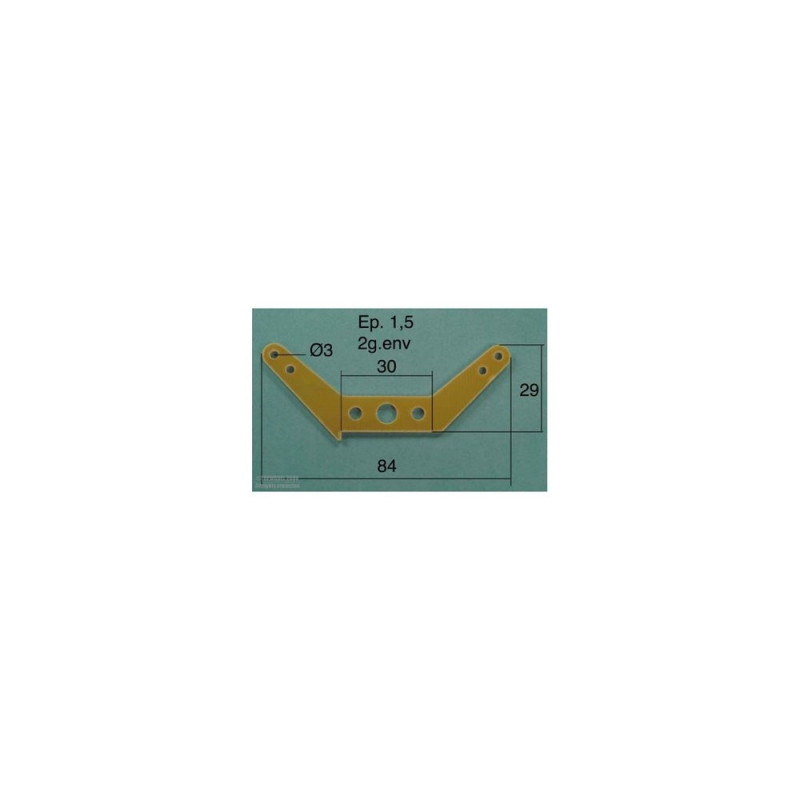 GUIGNOL FIBER DERIVED ECOTOP 84x29 mm 2pcs - FLASH RC