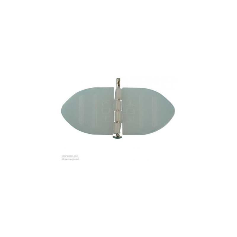 CHARNIERE PLATE POINTUE 11mm KDH 10pcs - FLASH RC