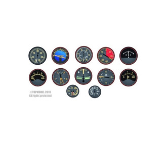 JAPANESE FIGHTER INSTRUMENT SET 1939-45 1:4 AEROCOCKPIT - FLASH RC