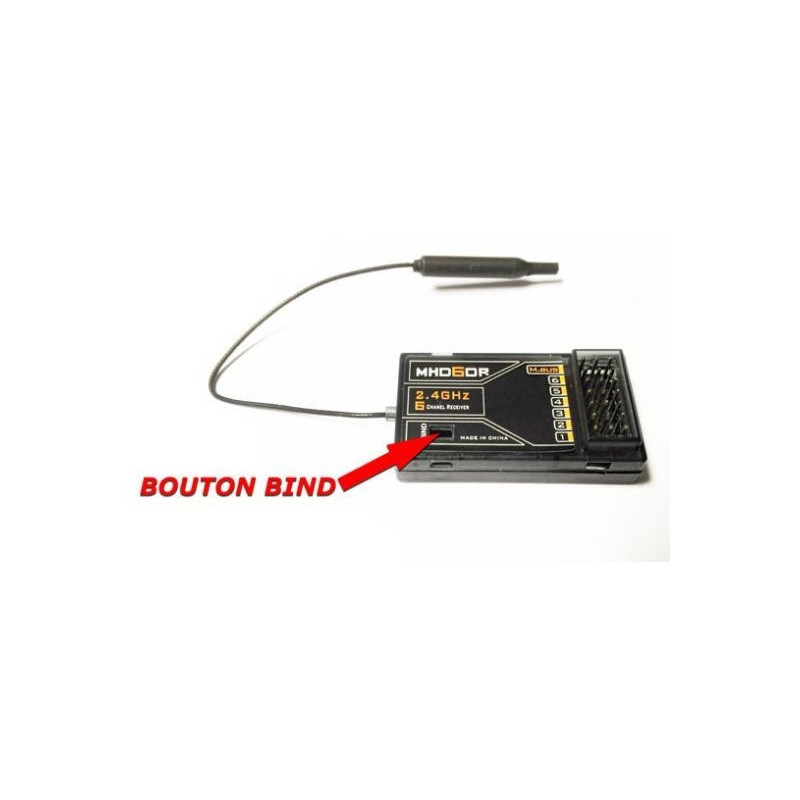 RX 6V MHD6DR receiver / 2.4Ghz button