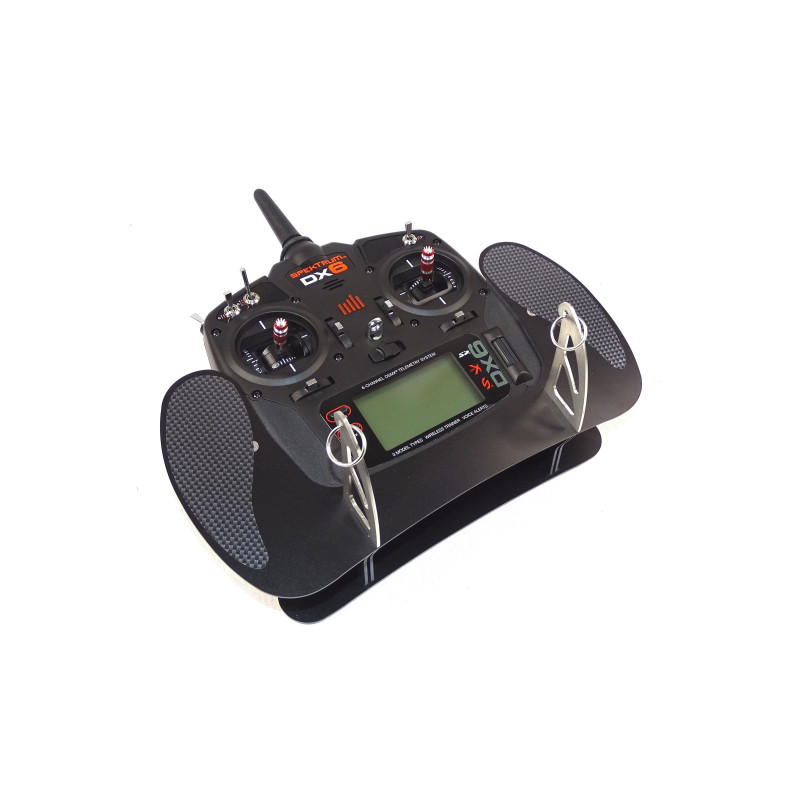 AHLtec transmitter tray for Spektrum DX6 (V2, G2, G3) & DX7 & DX8 G2 Black - FLASH RC