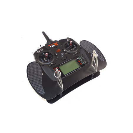 AHLtec transmitter tray for Spektrum DX6 (V2, G2, G3) & DX7 & DX8 G2 Black - FLASH RC