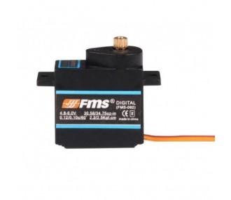 Servos - Servo Mini FMS 9g 54° Metall für Heckrolle (FMSSER9GMGD-54DEG) - FLASH RC