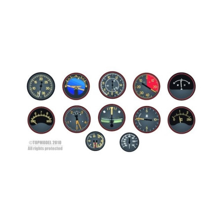 SET D'INSTRUMENTS CHASSEURS JAPONAIS 39-45 1:5 AEROCOCKPIT - FLASH RC