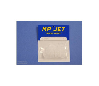 CHARNIERE FLEX ARRONDIE 15x22mm MP JET 12pcs - FLASH RC 2