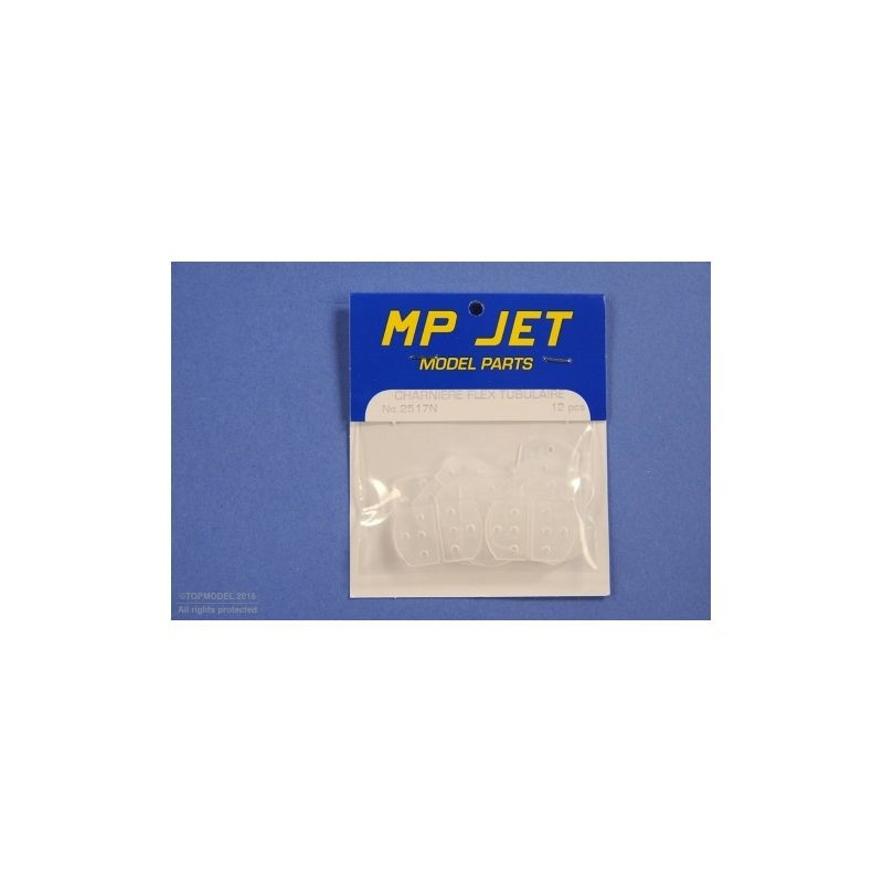 FLEXIBLE ROUNDED HINGE 15x22mm MP JET 12pcs - FLASH RC
