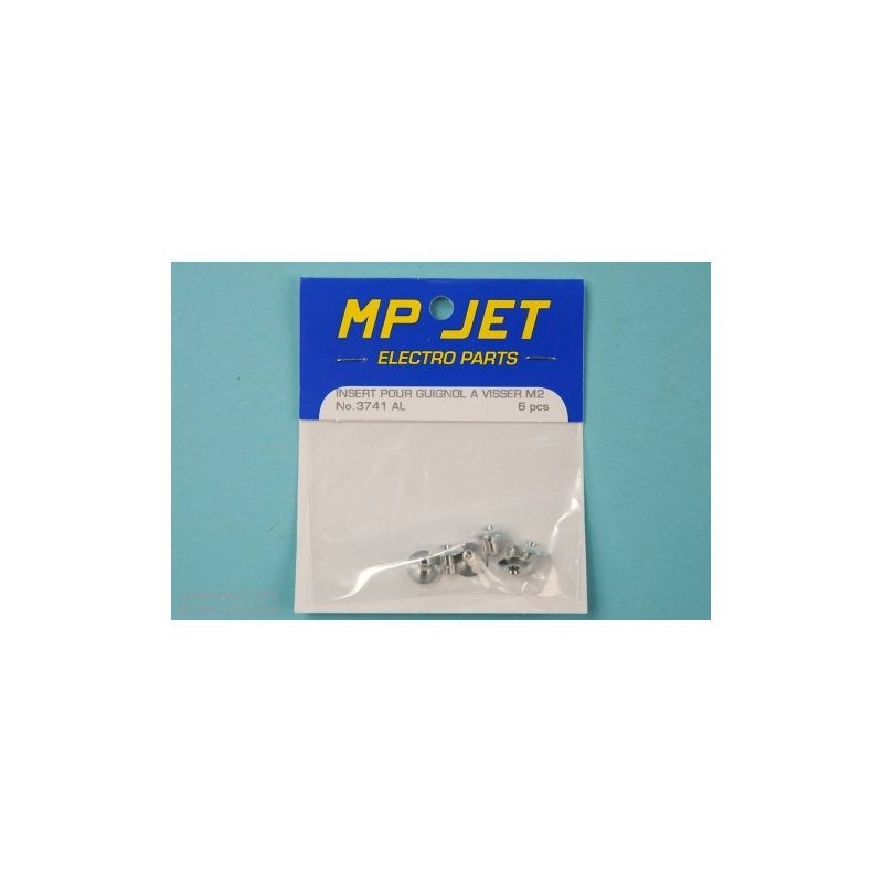 ALU INSERT FOR SCREW-ON M2 PUPPET 6pcs MP JET - FLASH RC