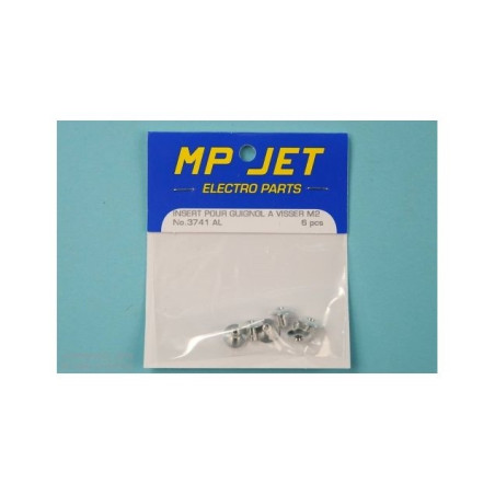 INSERT ALU POUR GUIGNOL A VISSER M2 6pcs MP JET - FLASH RC