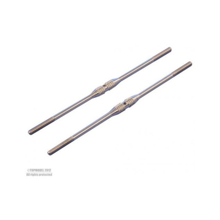 THREADED TURNBUCKLE M3x80mm KNURLED MP JET - FLASH RC