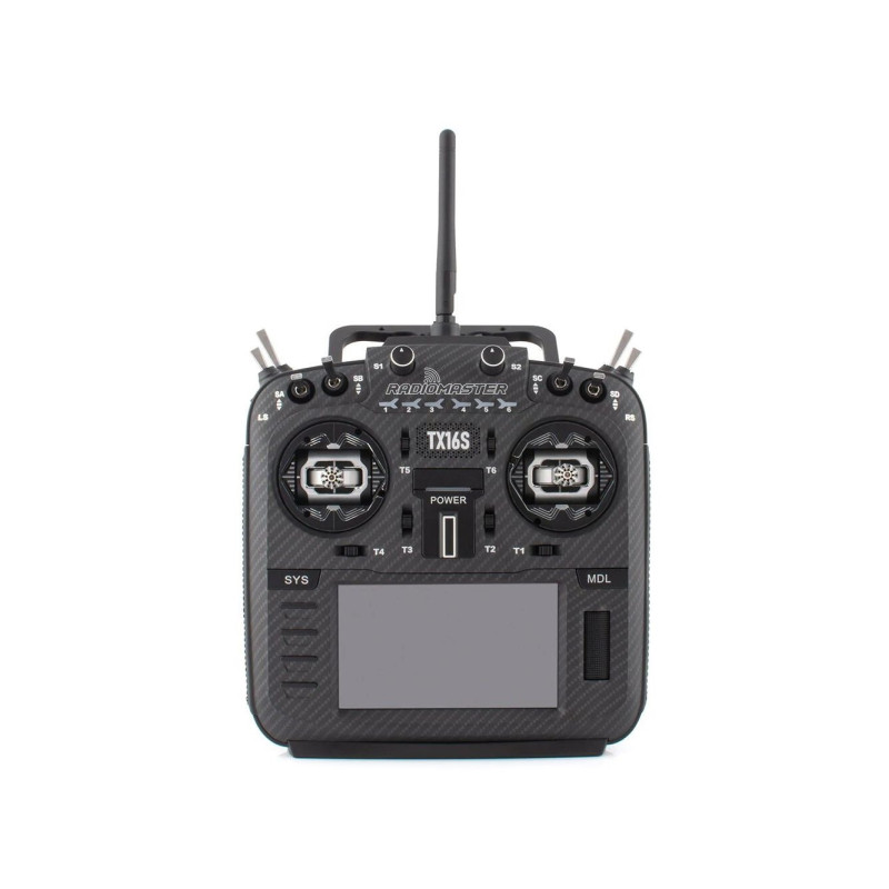 RadioMaster TX16s MKII Black Carbon AG01 Gimbal, 4-in-1 16ch 2.4GHz - FLASH RC