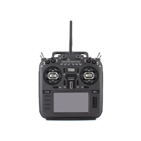 RadioMaster TX16s MKII Black Carbone Manche AG01, 4en1 16ch 2,4GHz - FLASH RC