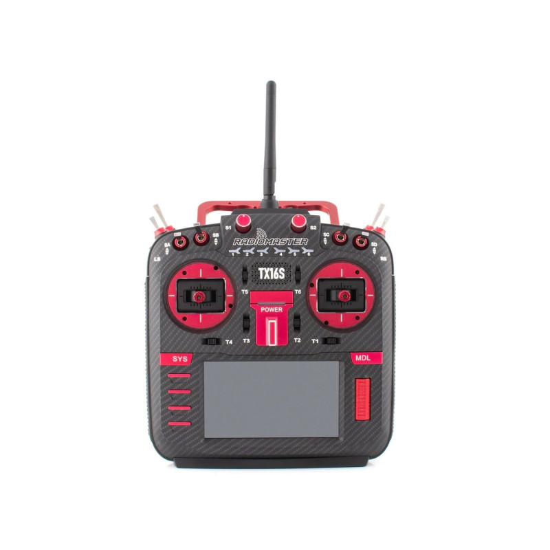 RadioMaster TX16s MKII MAX 4in1 Red 16ch 2.4GHz - FLASH RC