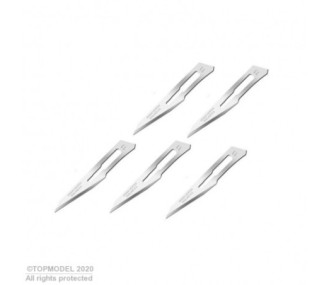 5 LAMES #11 POUR SCALPEL MODELCRAFT #3 - FLASH RC