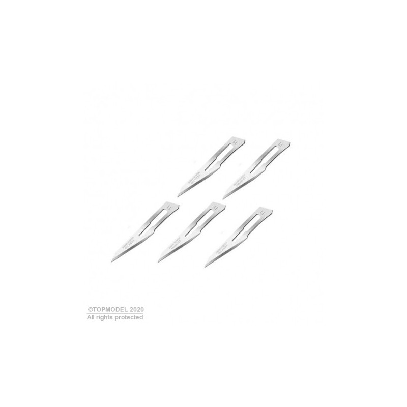 5 BLADES #11 FOR MODELCRAFT SCALPEL #3 - FLASH RC
