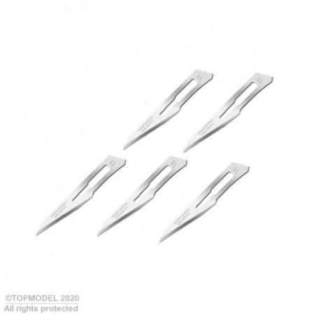 5 LAMES #11 POUR SCALPEL MODELCRAFT #3 - FLASH RC