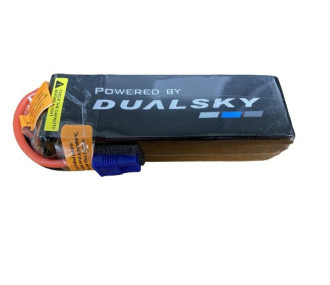 Batterie Dualsky HED, lipo 4S 14.8V 2200mAh 50C prise EC3 - FLASH RC