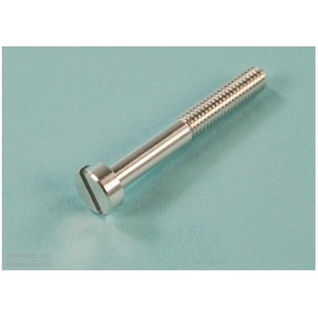 ALU SCHRAUBE Zyl. Kopf Schlitz M4x30 mm