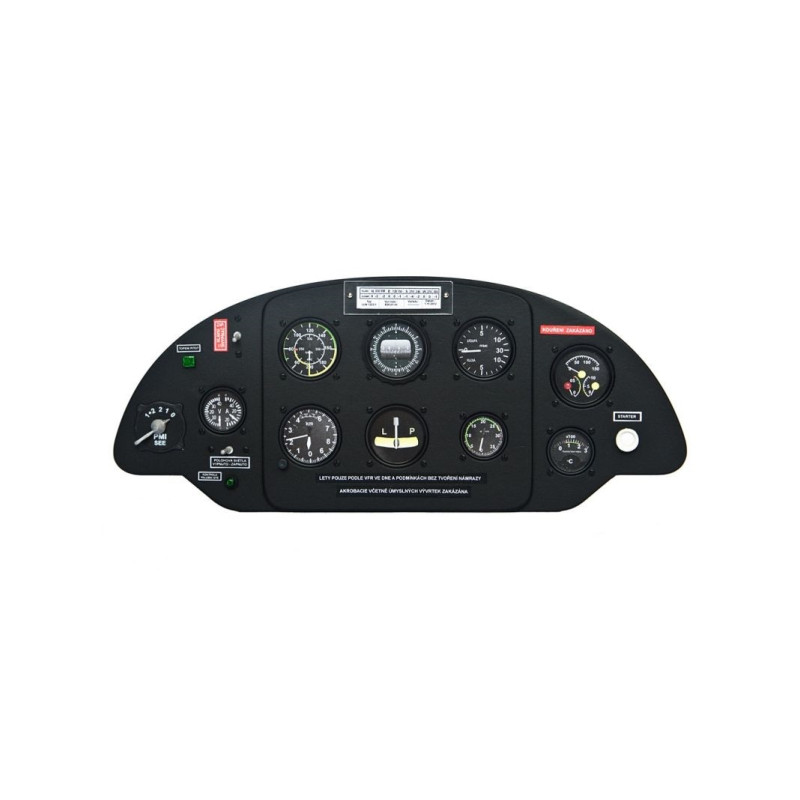 Kit construction planche de bord Zlin Z -226  1:4 - FLASH RC