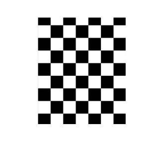 Rouleau 2m entoilage FLASH RC à damier blanc et noir (largeur 64cm) - FLASH RC