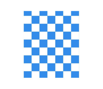 2m Roll of FLASH RC white and blue checkered interfacing (width 64cm) - FLASH RC