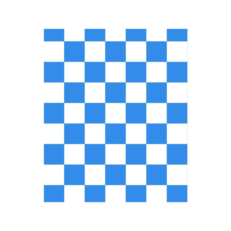 2m Roll of FLASH RC white and blue checkered interfacing (width 64cm) - FLASH RC