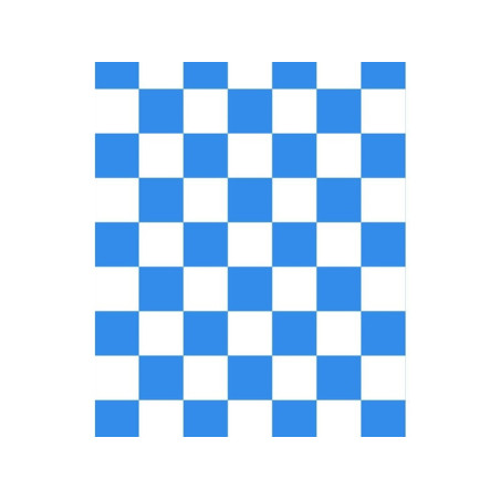 2m Roll of FLASH RC white and blue checkered interfacing (width 64cm) - FLASH RC
